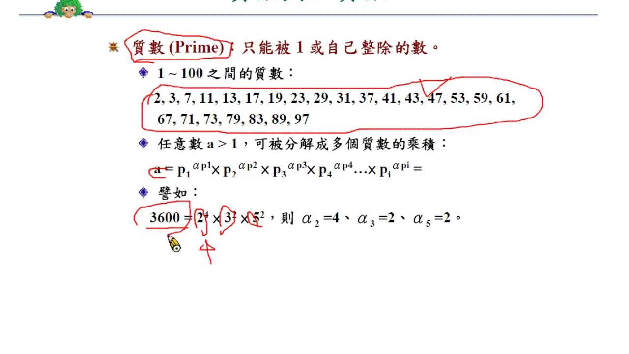 質數、數論、加密技術、完全數、梅森質數、數學謎題